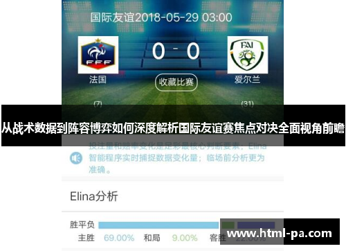 从战术数据到阵容博弈如何深度解析国际友谊赛焦点对决全面视角前瞻